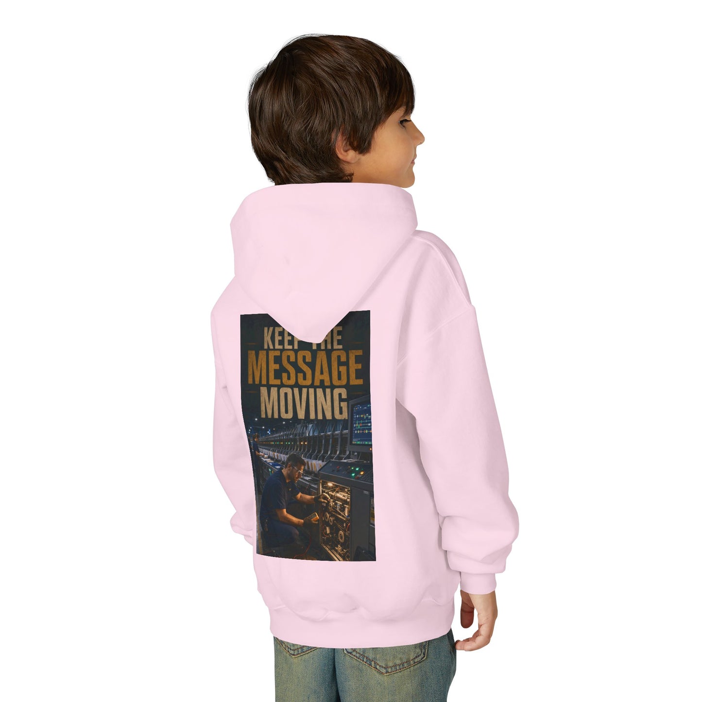 Postal Music — Keep the Message Moving — Youth Hoodie