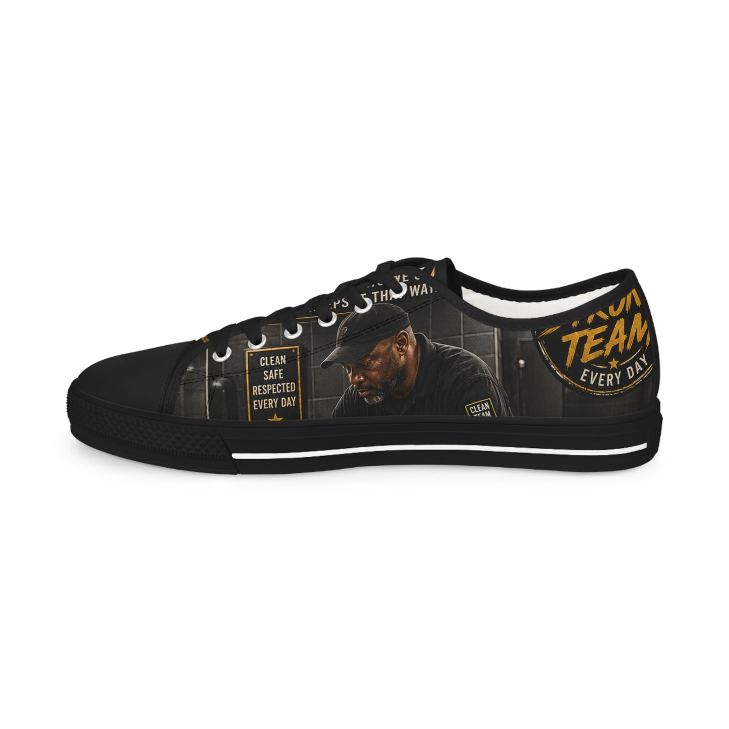 Clean Today. Better Tomorrow. — Low-Top Sneakers