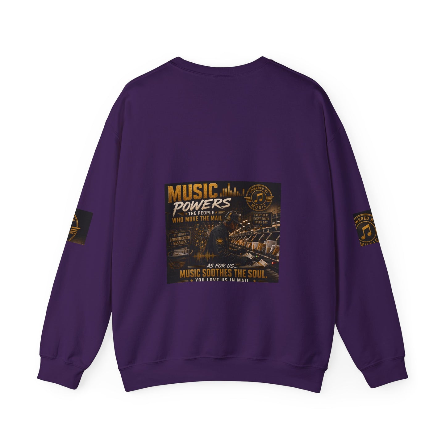 Postal Music — Music Powers the People — Core Crewneck Sweatshirt