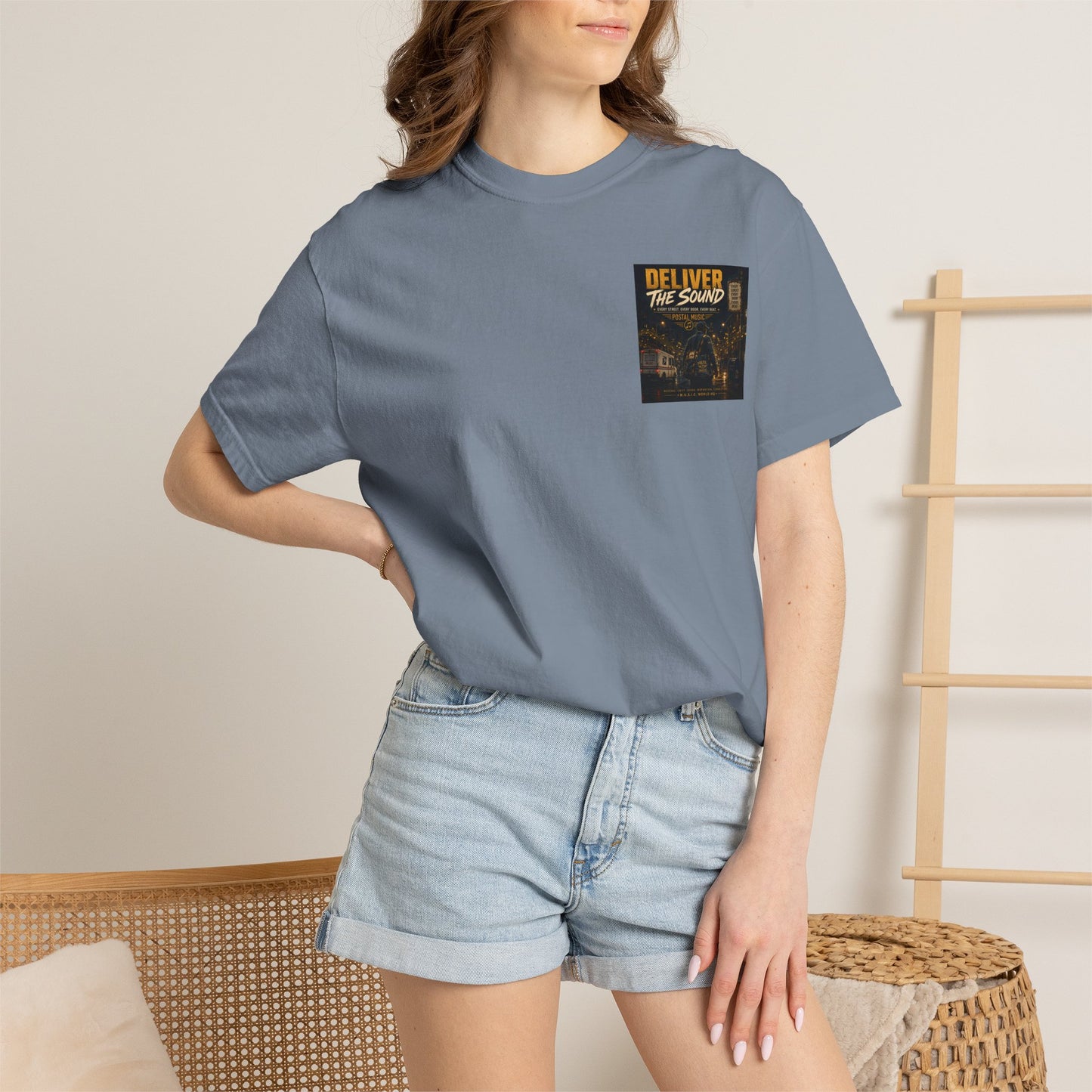 Postal Music — Deliver the Sound — Garment-Dyed T-Shirt