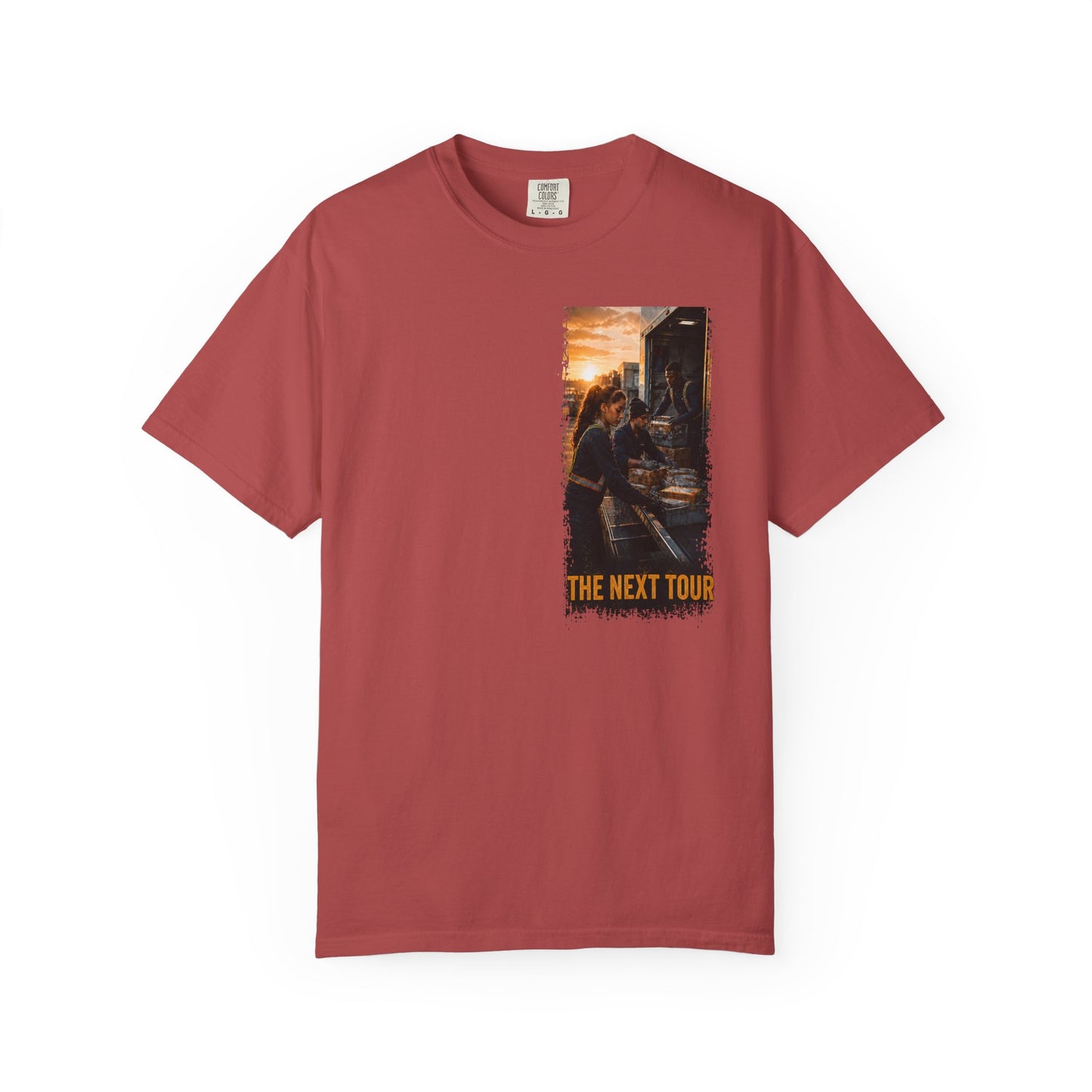 Postal Music — The Next Tour Garment-Dyed T-Shirt — Color Group 2 of 4