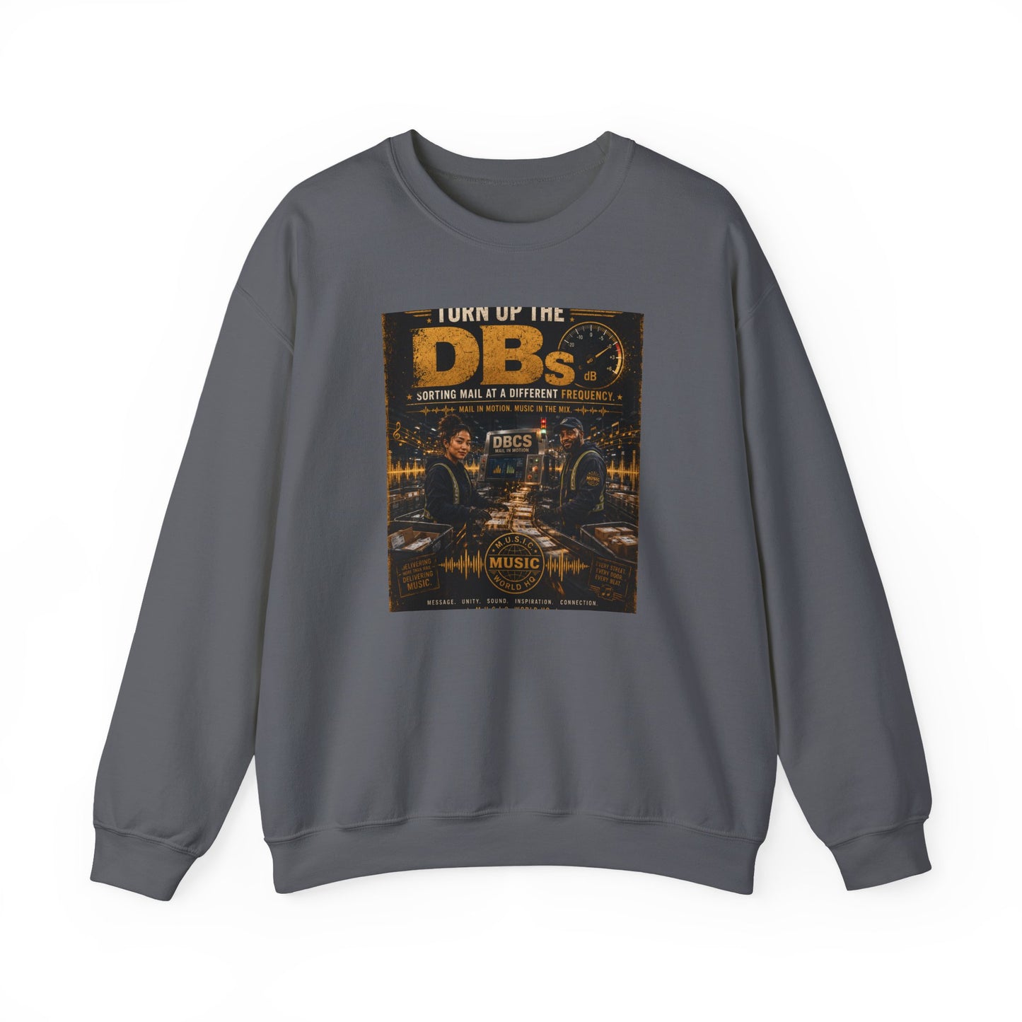 Turn Up the DBs — Men's Crewneck Sweatshirt (Jogger Set Top)