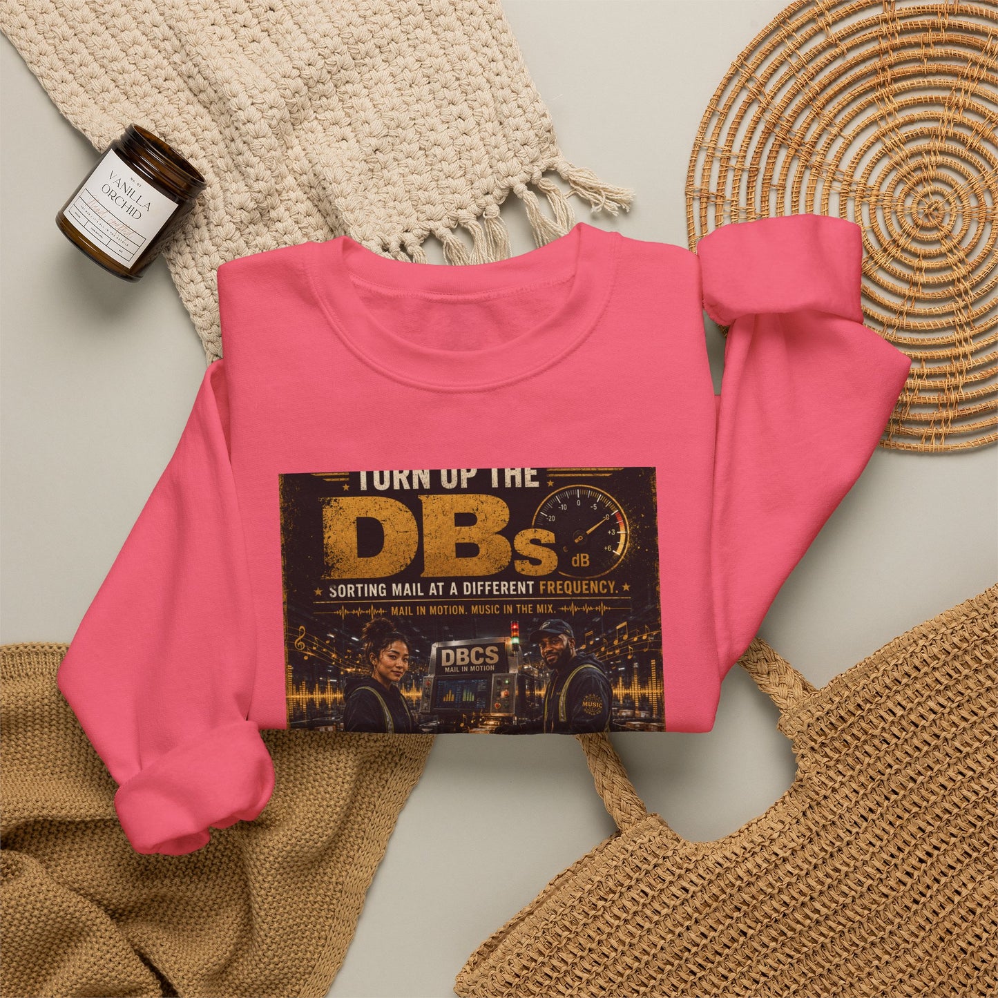 Turn Up the DBs — Men's Crewneck Sweatshirt (Jogger Set Top)