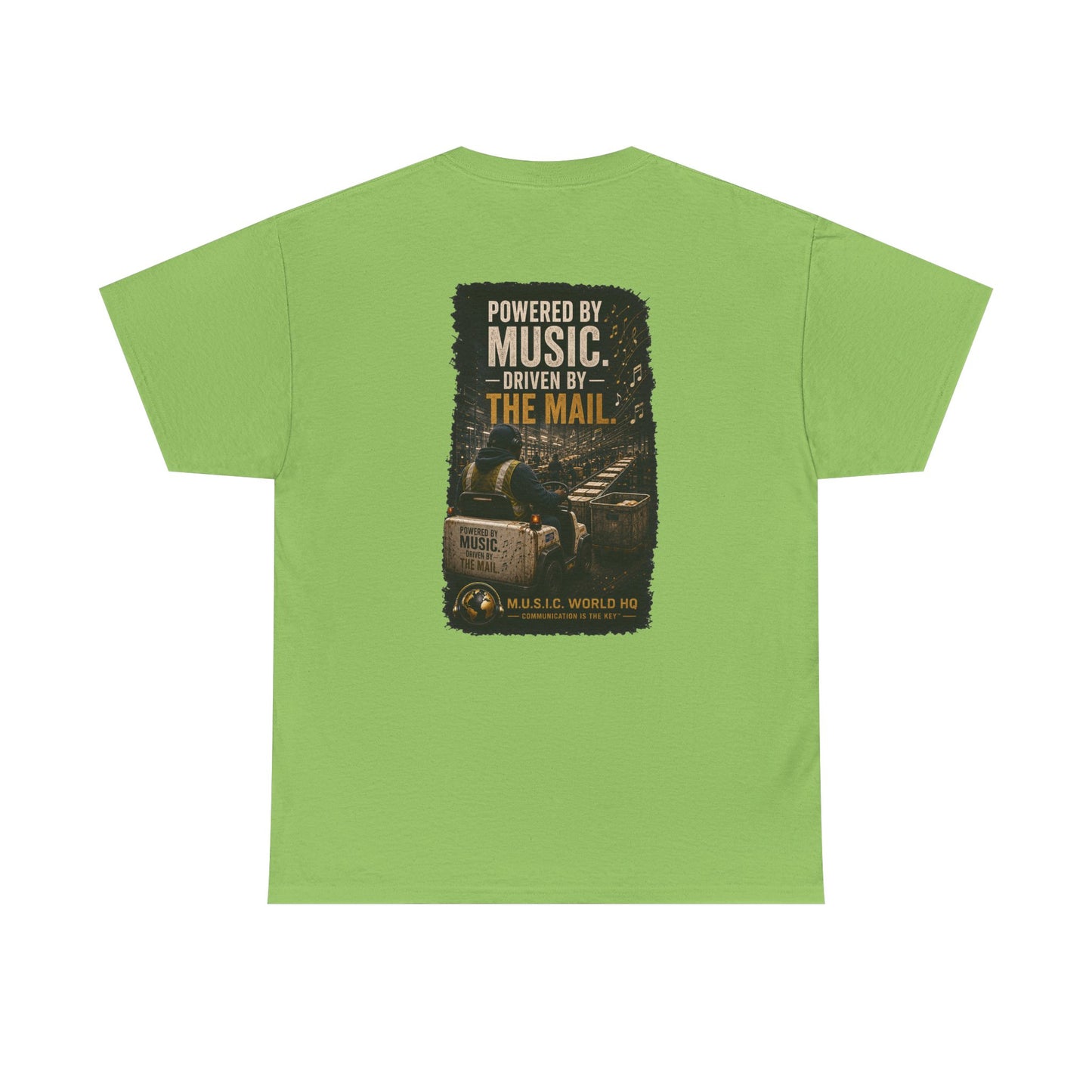 Postal Music - Powered by Music Premium T-Shirt - Colorways C