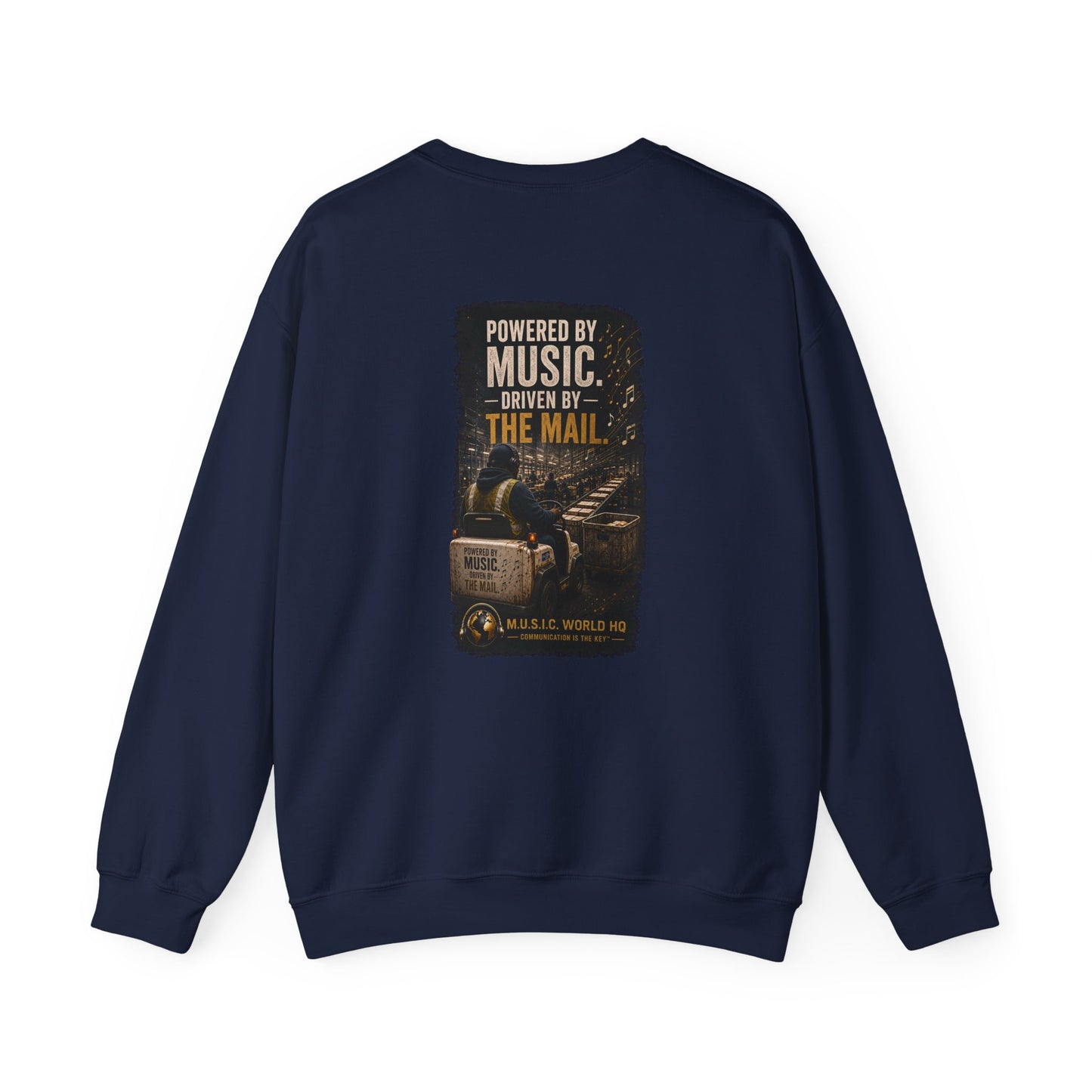 Postal Music - Powered by Music Crewneck Sweatshirt - Colorways B