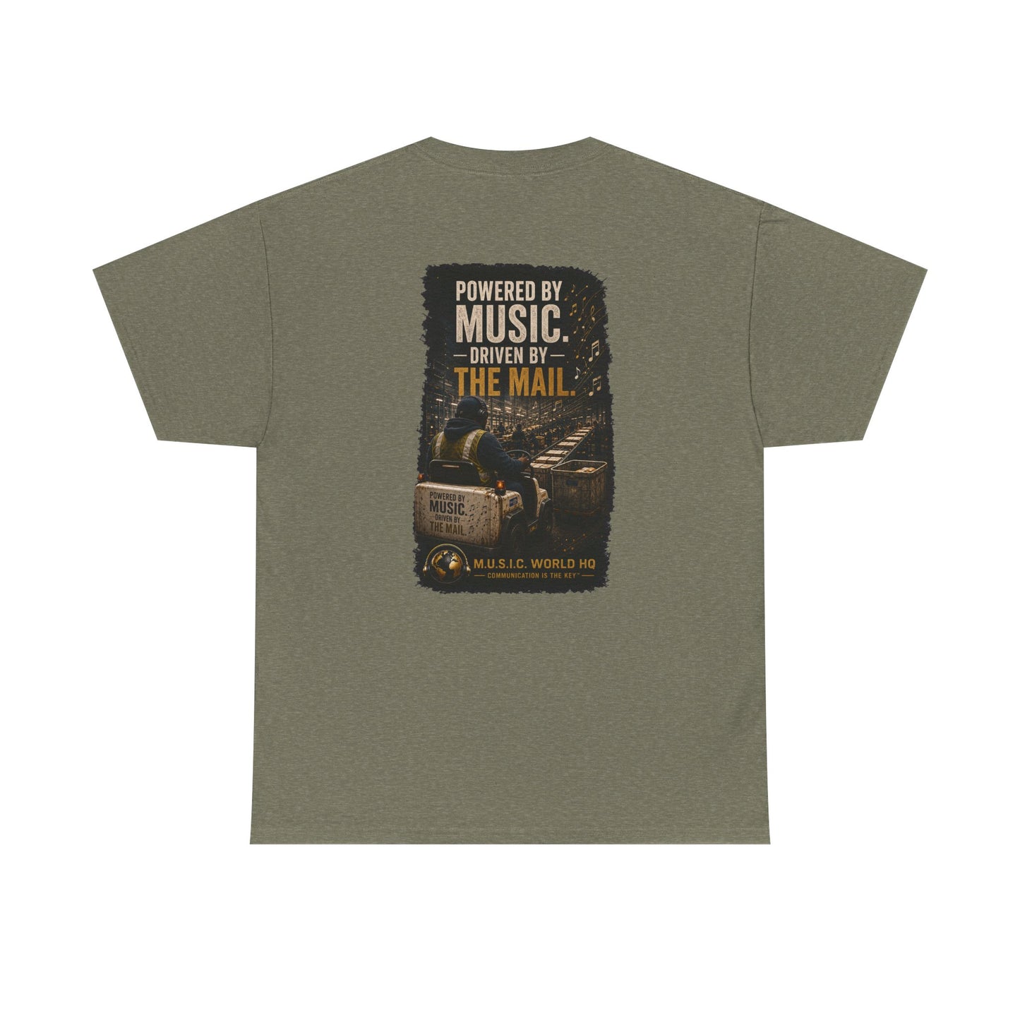 Postal Music - Powered by Music Premium T-Shirt - Colorways C