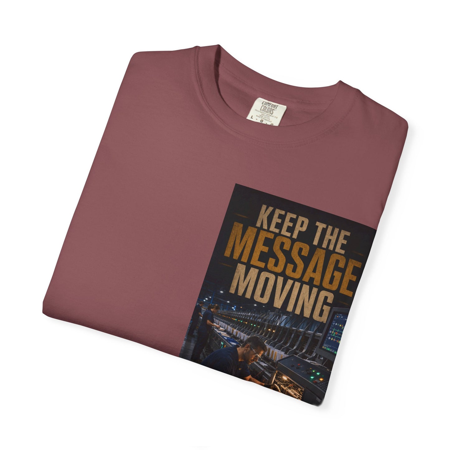 Postal Music — Keep the Message Moving — Garment-Dyed T-Shirt