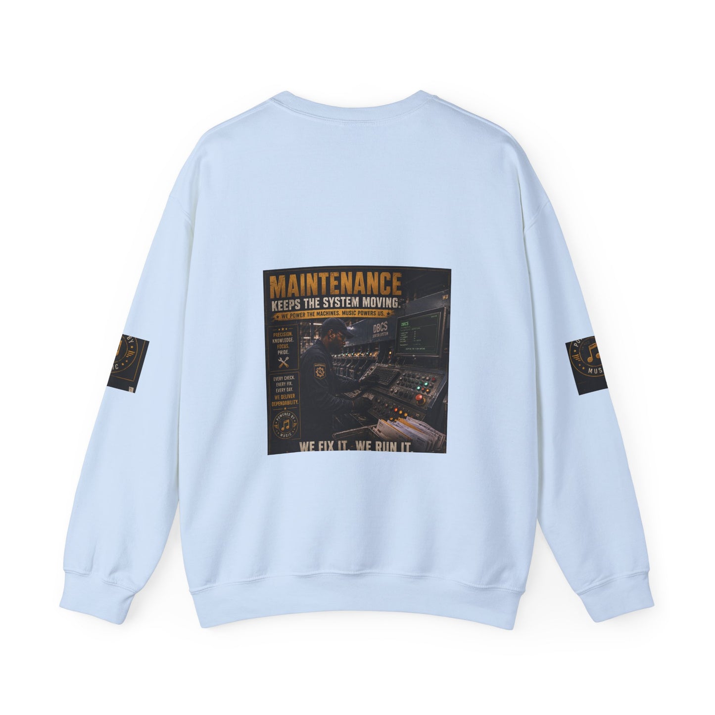 Postal Music — Maintenance Keeps the System Moving — Core Crewneck Sweatshirt