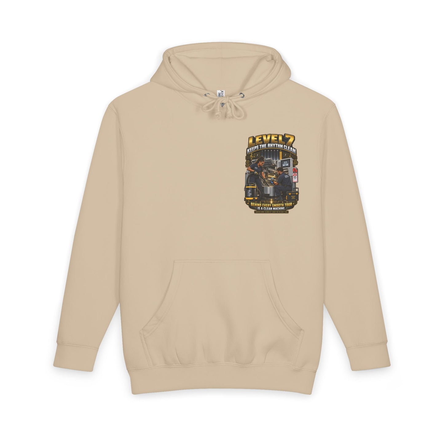 Postal Music - Level 7 Keeps the Rhythm Clean - Heavyweight Pullover Hoodie