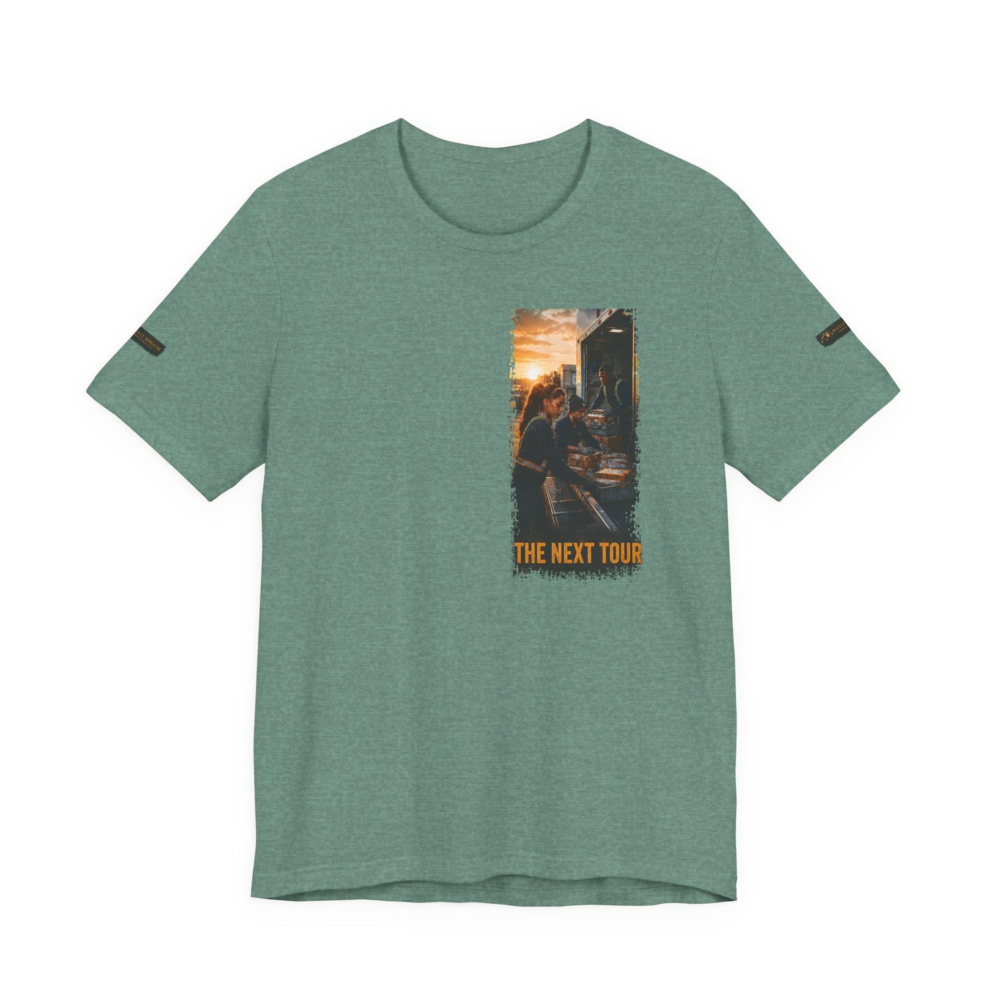 Postal Music — The Next Tour Premium Unisex T-Shirt — Color Group 4 of 11