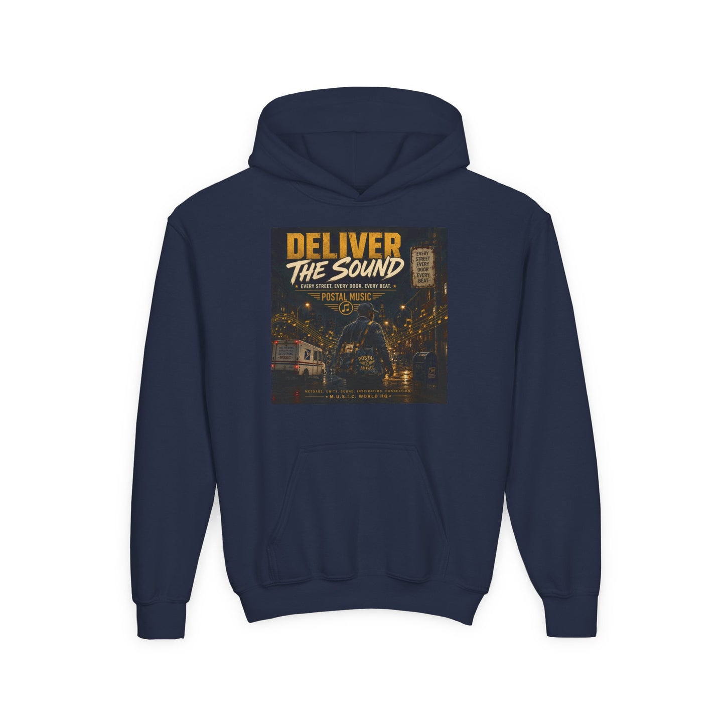 Postal Music — Deliver the Sound — Youth Hoodie