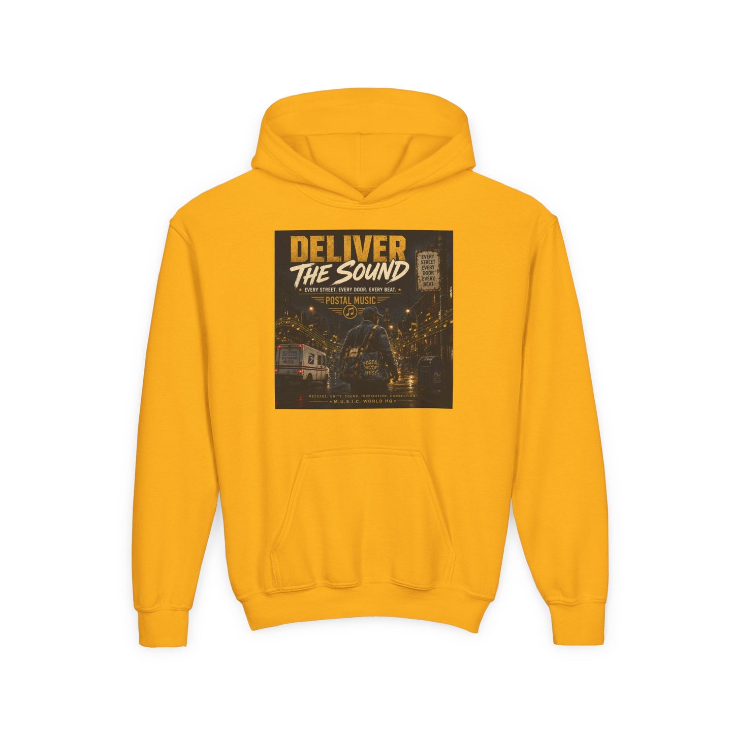 Postal Music — Deliver the Sound — Youth Hoodie