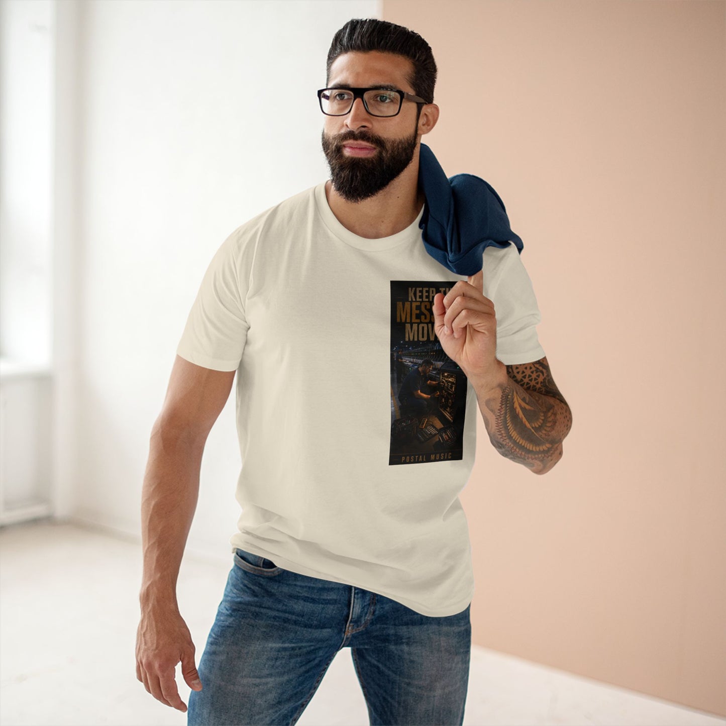 Postal Music — Keep the Message Moving — Streetwear T-Shirt