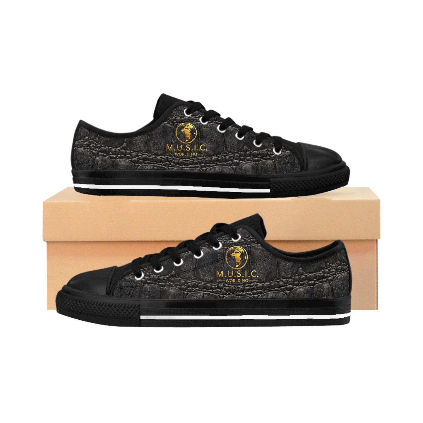 Wild by Design™ — Alligator Print Low-Top Sneakers | M.U.S.I.C. World HQ