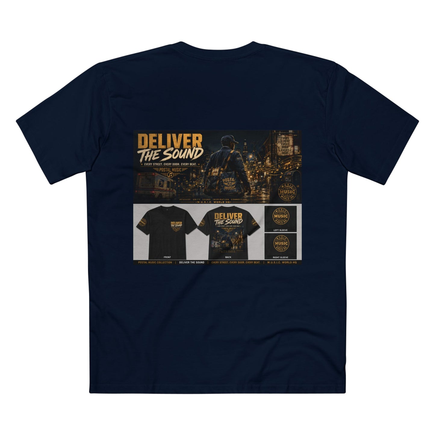 Postal Music — Deliver the Sound — Streetwear T-Shirt