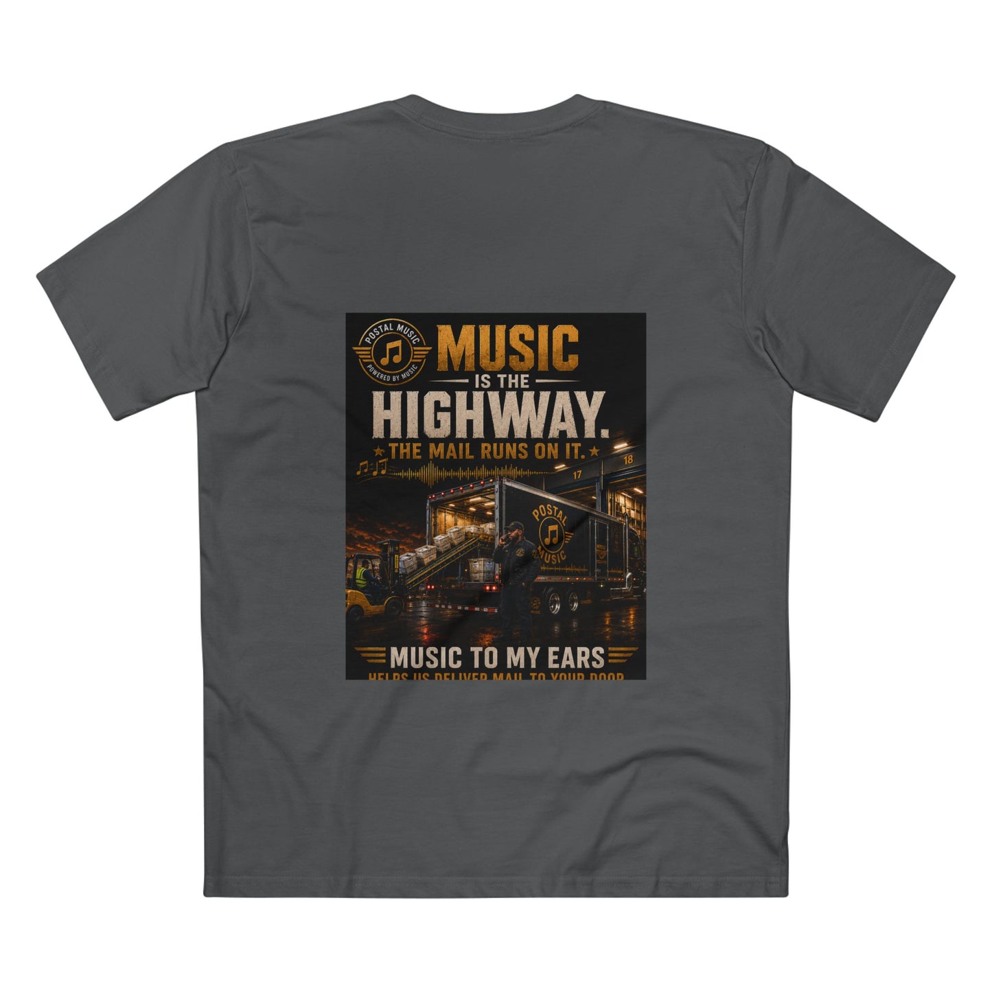 Postal Music — Music Is the Highway — Streetwear T-Shirt