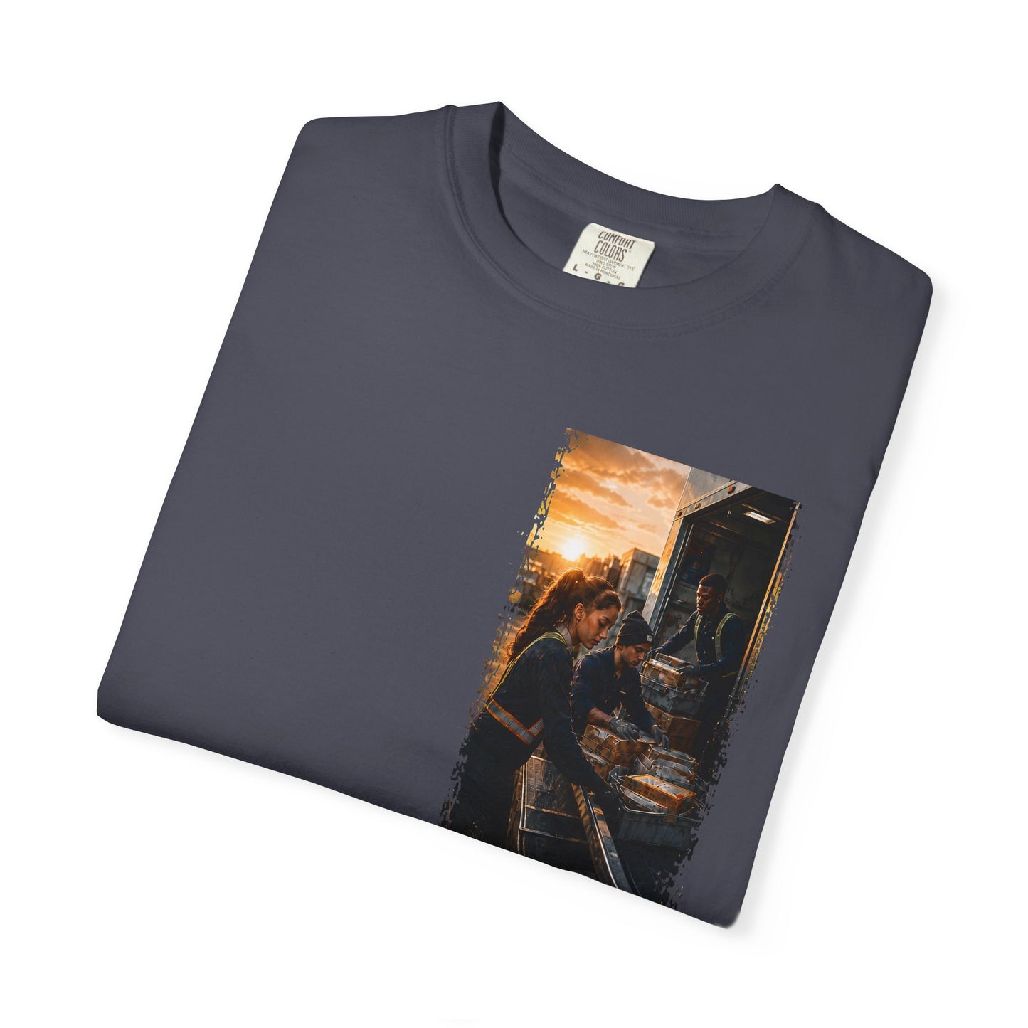 Postal Music — The Next Tour Garment-Dyed T-Shirt — Color Group 3 of 4