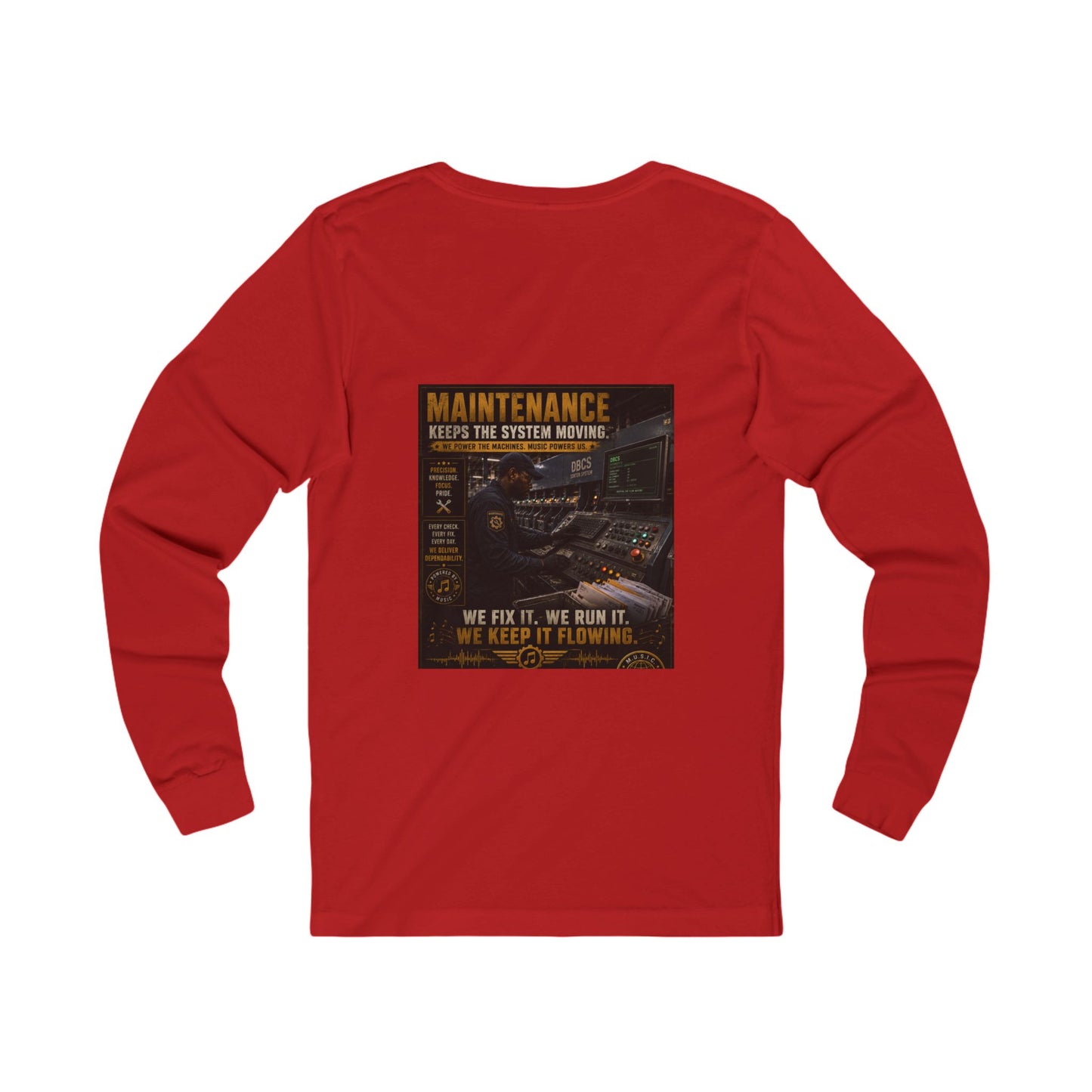 Postal Music — Maintenance Keeps the System Moving — Long-Sleeve T-Shirt