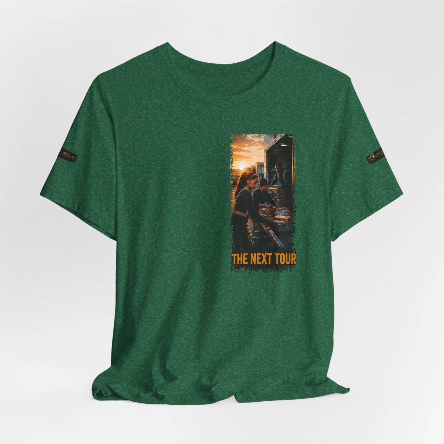 Postal Music — The Next Tour Premium Unisex T-Shirt — Color Group 4 of 11