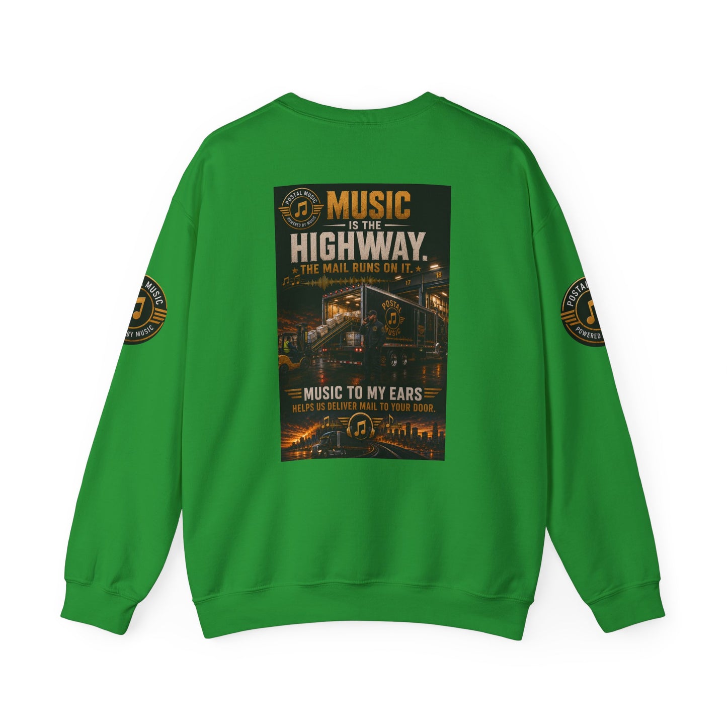 Postal Music — Music Is the Highway — Core Crewneck Sweatshirt