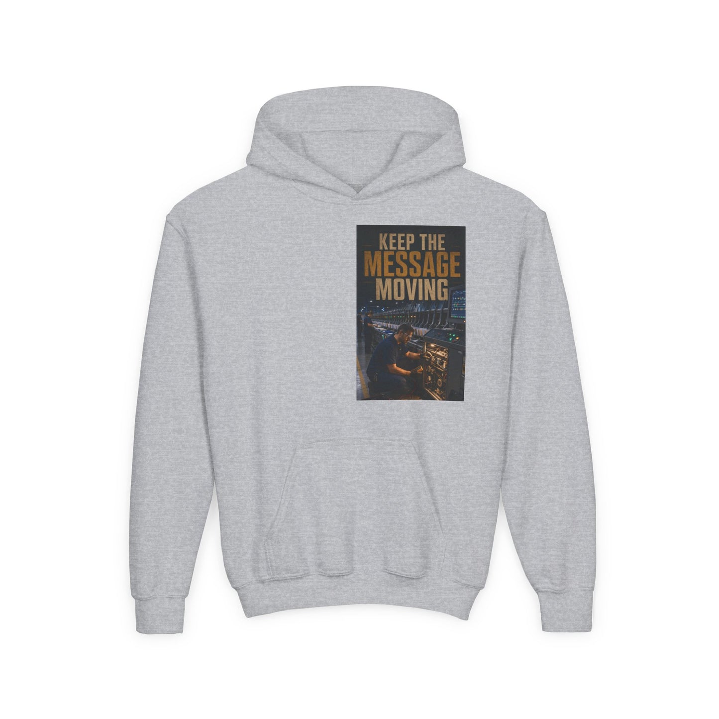 Postal Music — Keep the Message Moving — Youth Hoodie