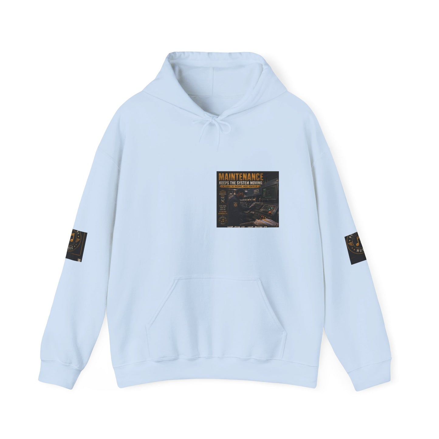 Postal Music — Maintenance Keeps the System Moving — Core Pullover Hoodie