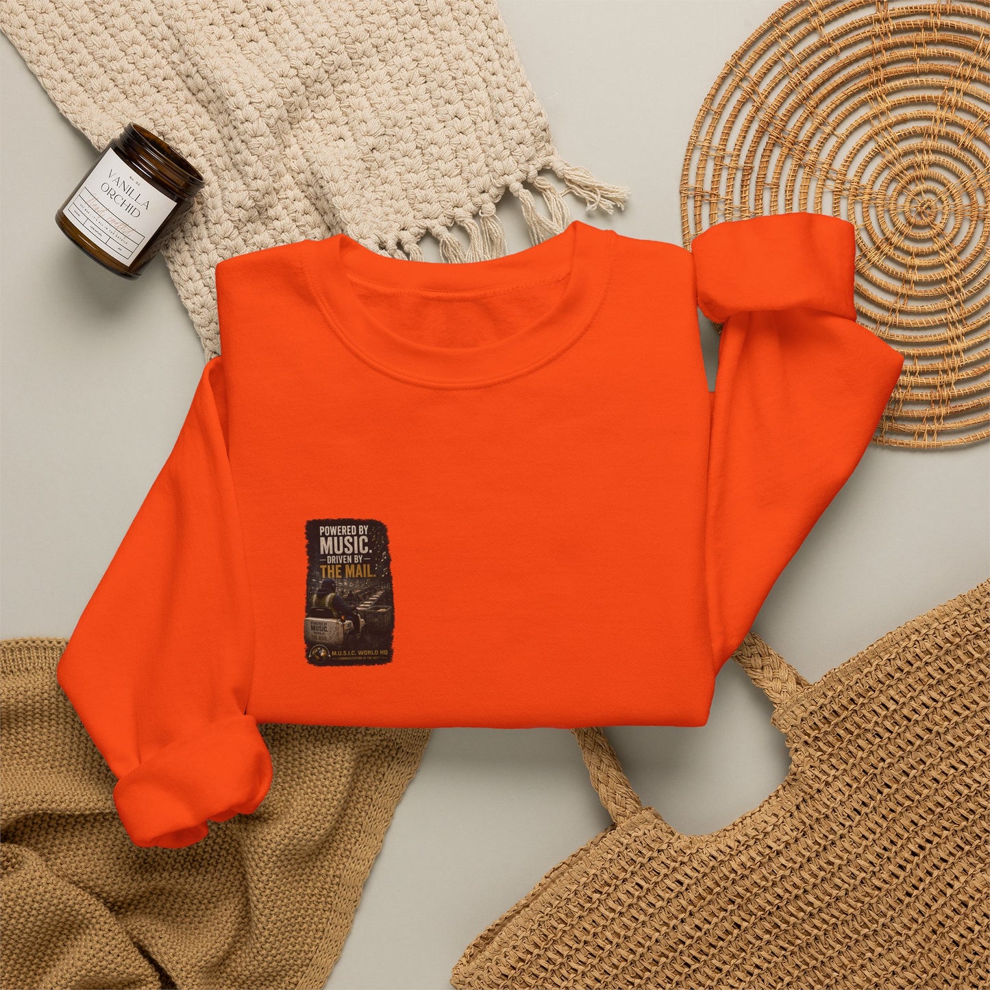 Postal Music - Powered by Music Crewneck Sweatshirt - Colorways B