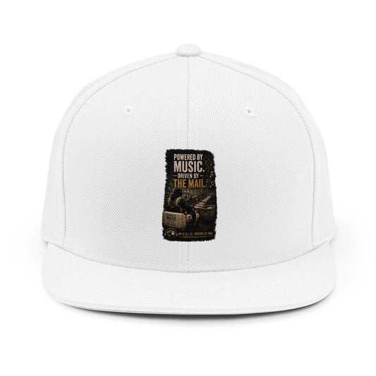 Postal Music - Powered by Music Flat Bill Snapback
