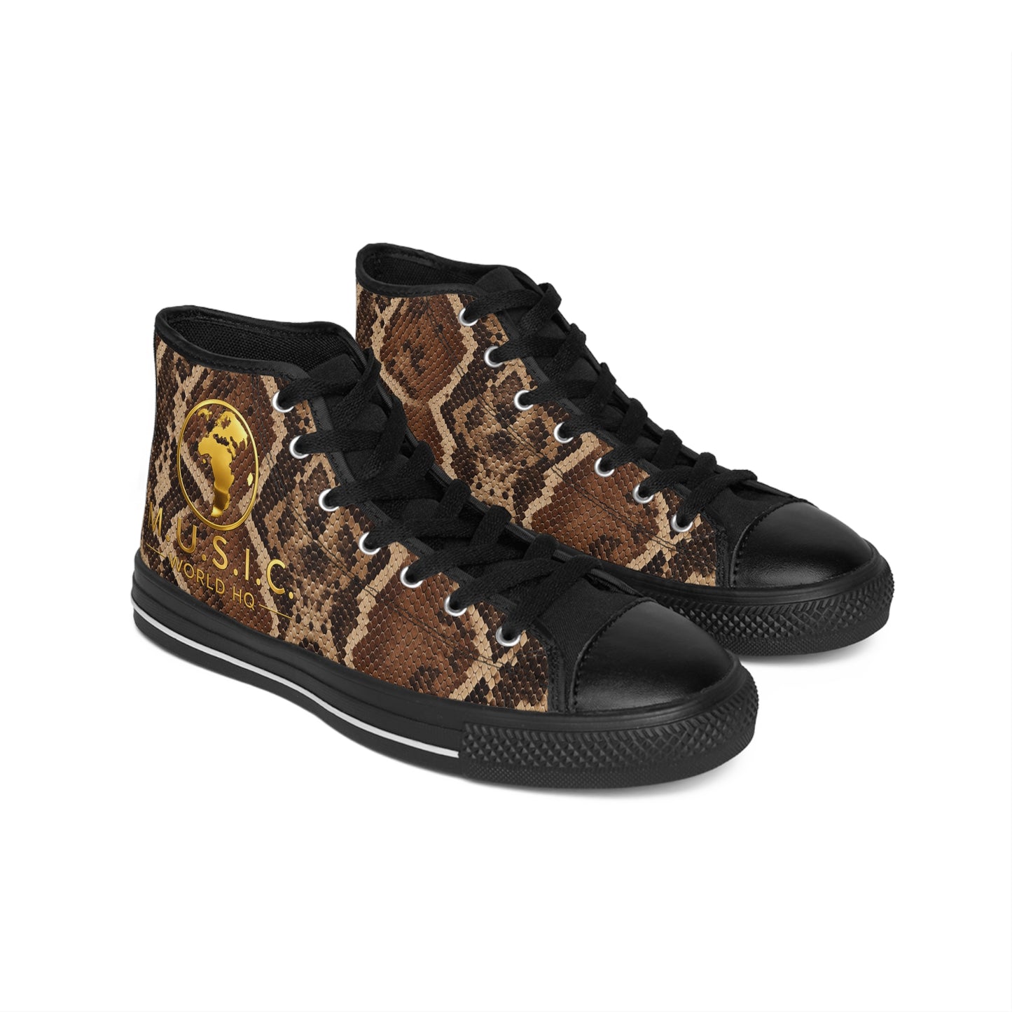 Wild by Design™ — Boa Print High-Top Sneakers | M.U.S.I.C. World HQ