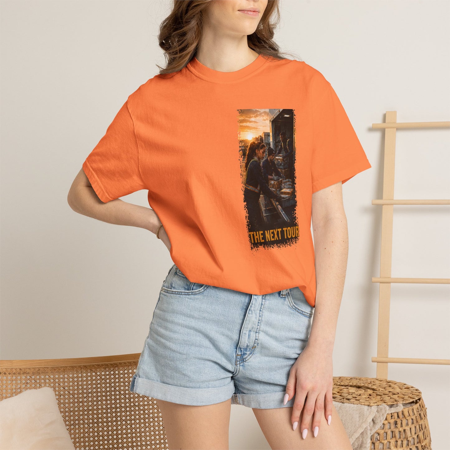 Postal Music — The Next Tour Garment-Dyed T-Shirt — Color Group 3 of 4