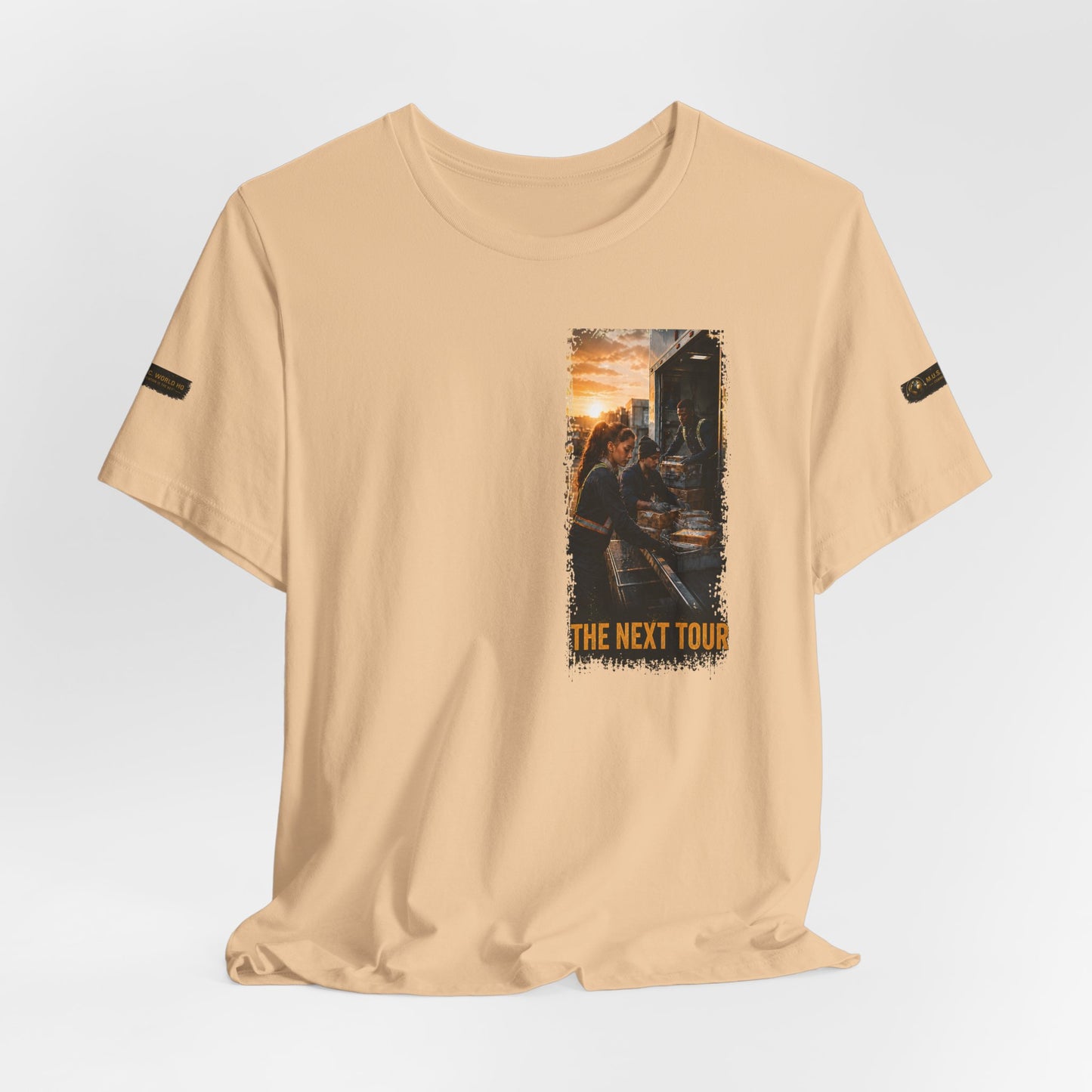 Postal Music — The Next Tour Premium Unisex T-Shirt — Color Group 9 of 11