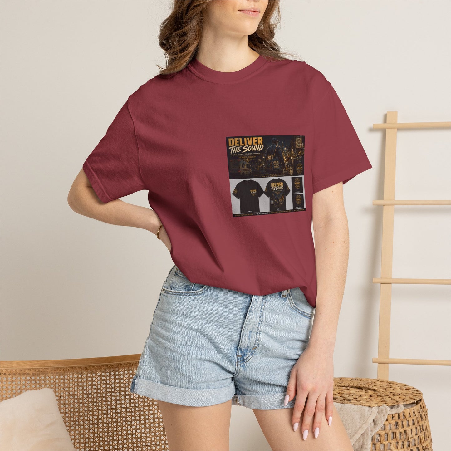 Postal Music — Deliver the Sound — Garment-Dyed T-Shirt