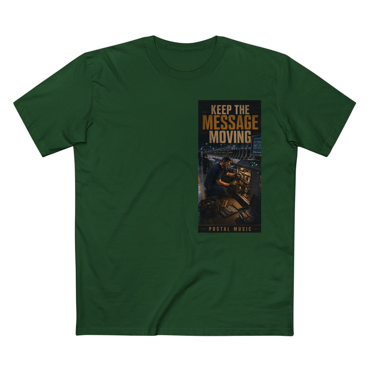 Postal Music — Keep the Message Moving — Streetwear T-Shirt