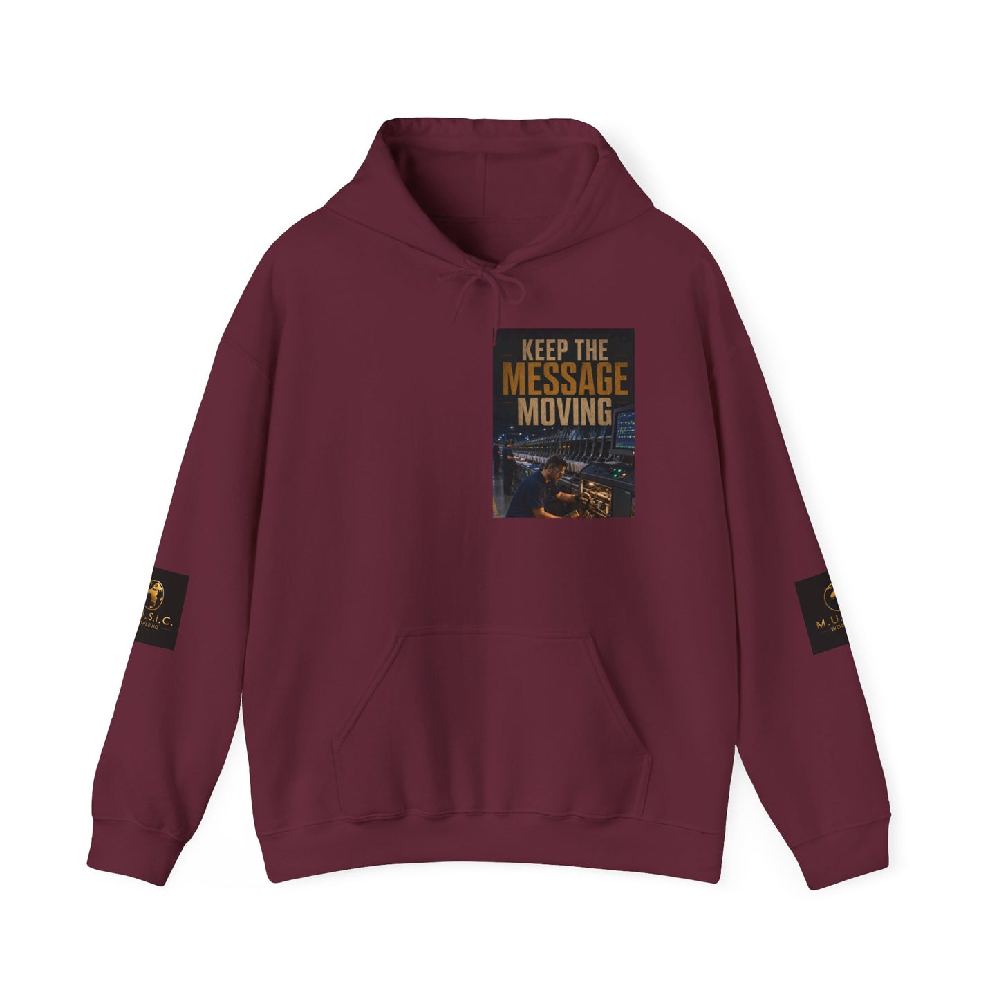 Postal Music — Keep the Message Moving — Core Pullover Hoodie