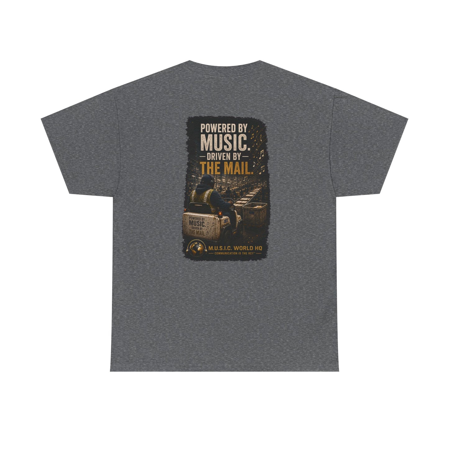 Postal Music - Powered by Music Premium T-Shirt - Colorways B