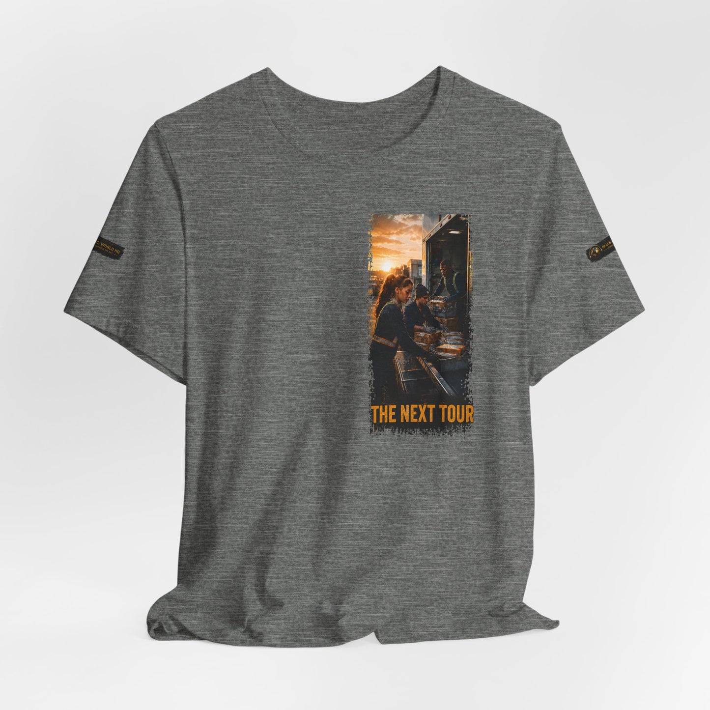 Postal Music — The Next Tour Premium Unisex T-Shirt — Color Group 2 of 11