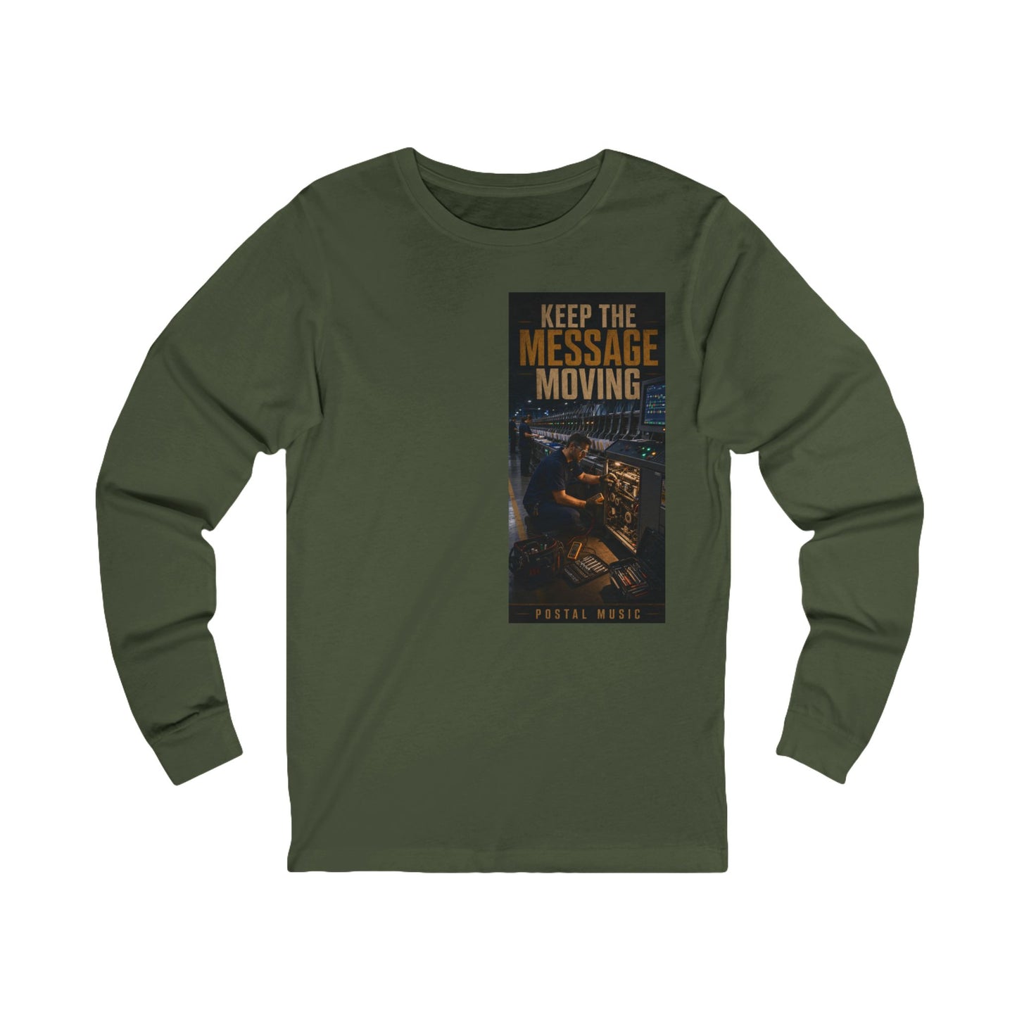 Postal Music — Keep the Message Moving — Long-Sleeve T-Shirt