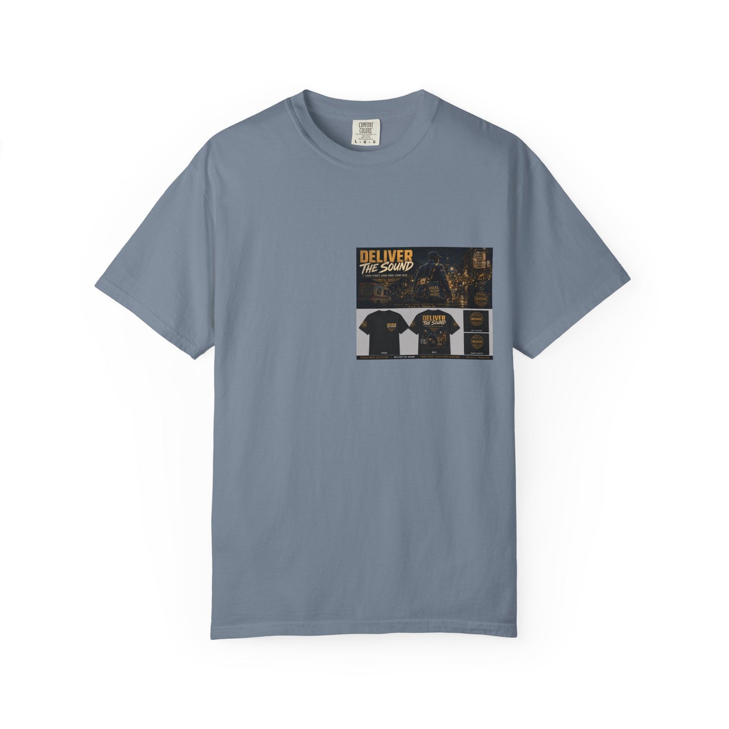 Postal Music — Deliver the Sound — Garment-Dyed T-Shirt
