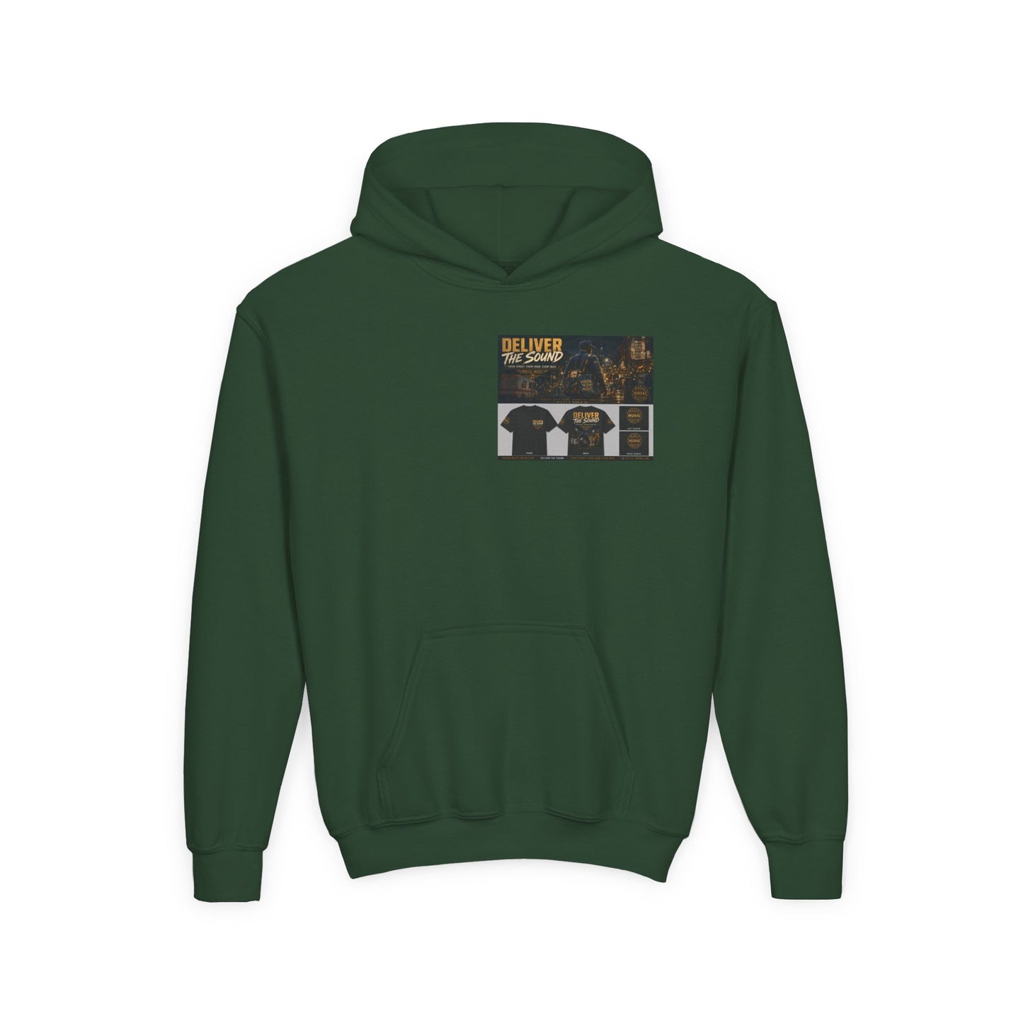 Postal Music — Deliver the Sound — Youth Hoodie