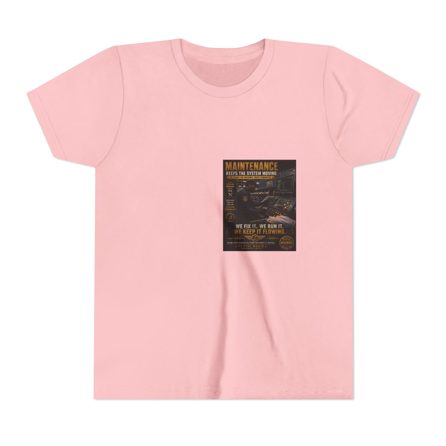 Postal Music — Maintenance Keeps the System Moving — Youth T-Shirt