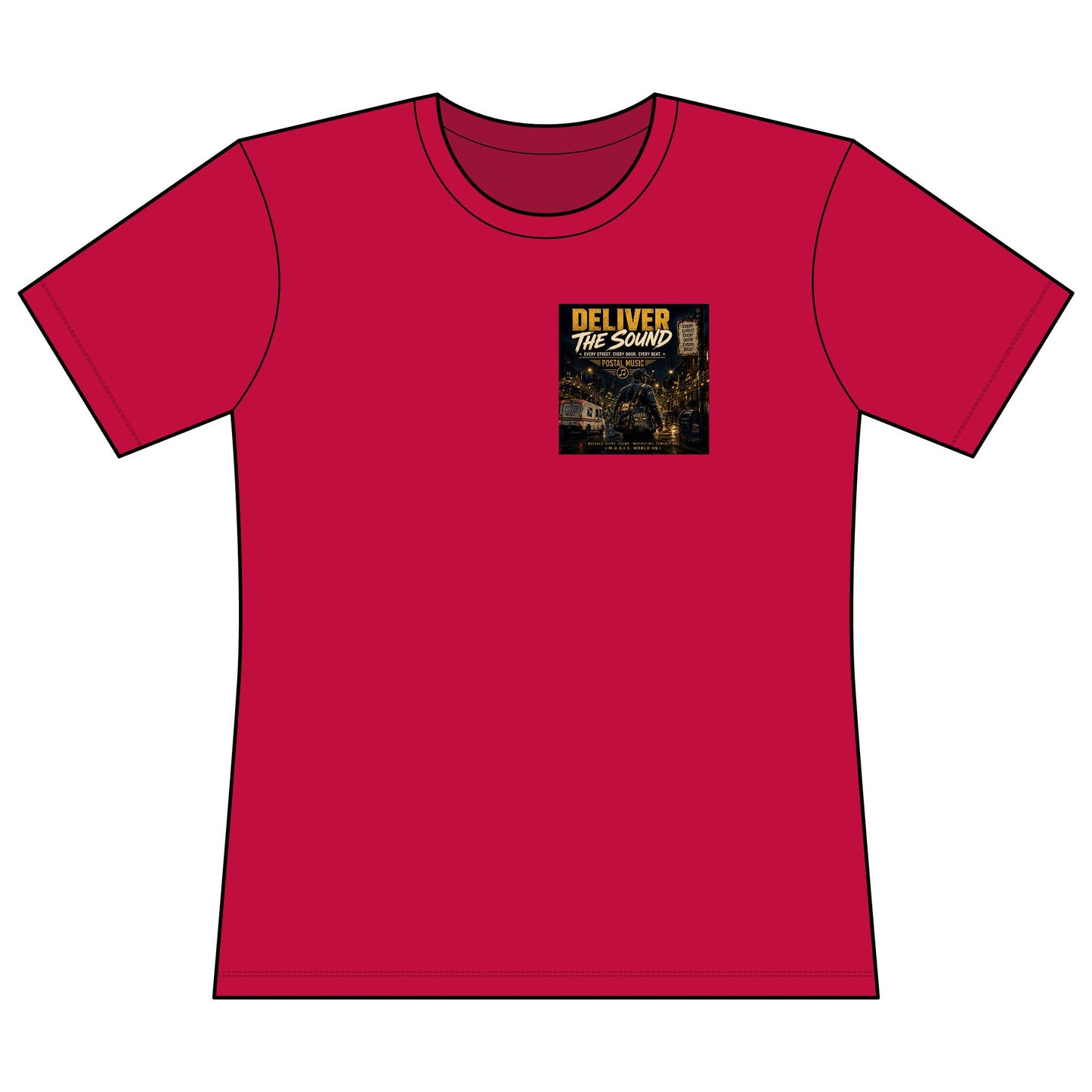 Postal Music — Deliver the Sound — Women's Relaxed T-Shirt