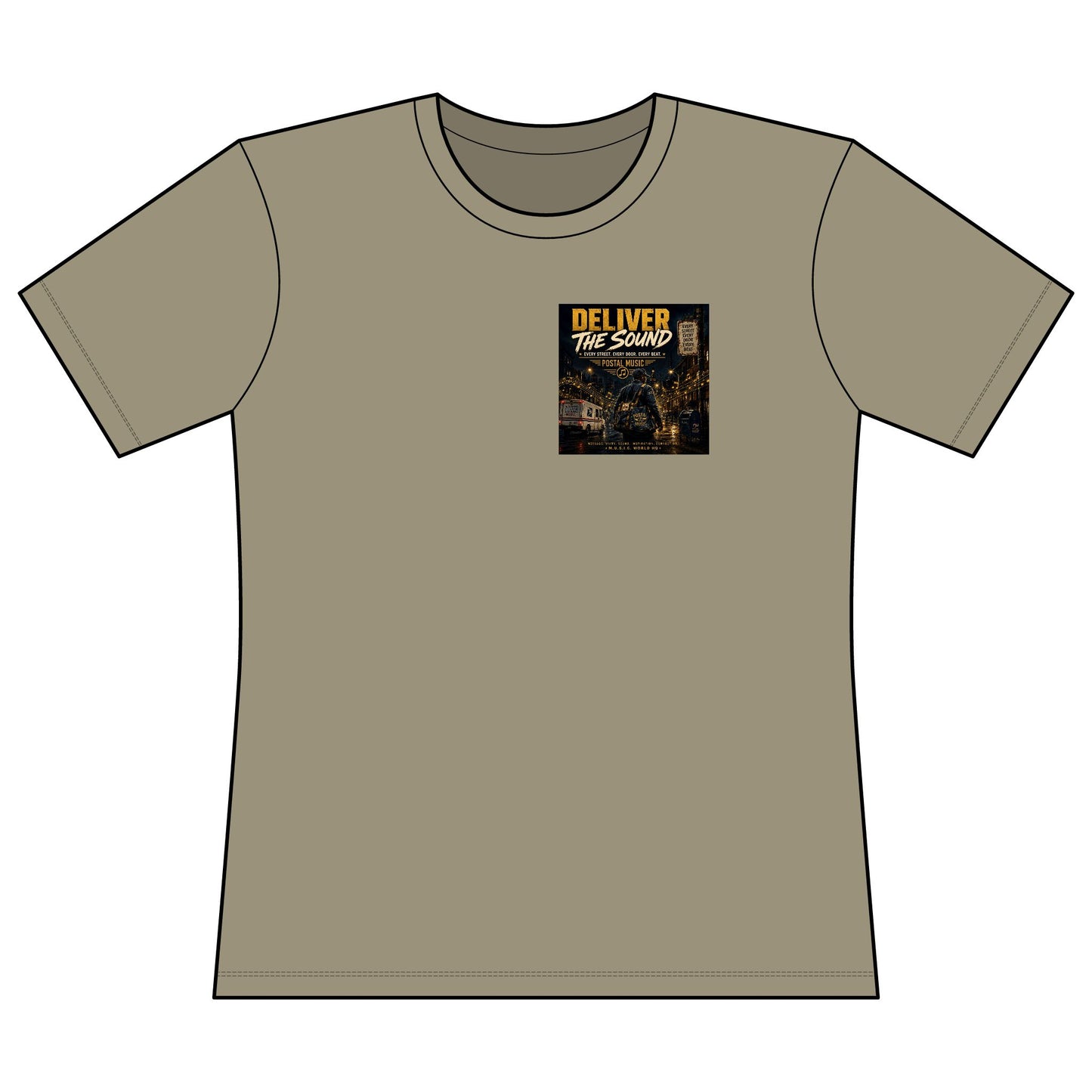 Postal Music — Deliver the Sound — Women's Relaxed T-Shirt