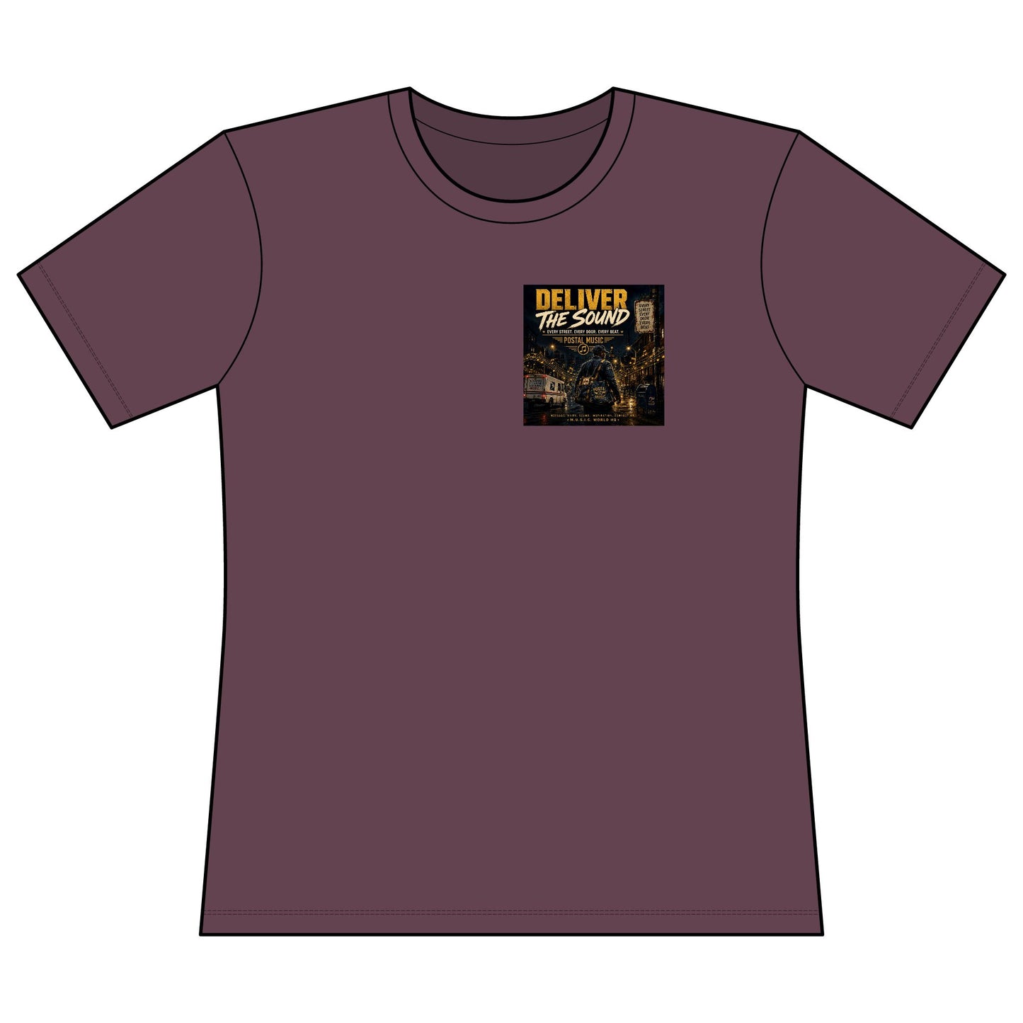 Postal Music — Deliver the Sound — Women's Relaxed T-Shirt