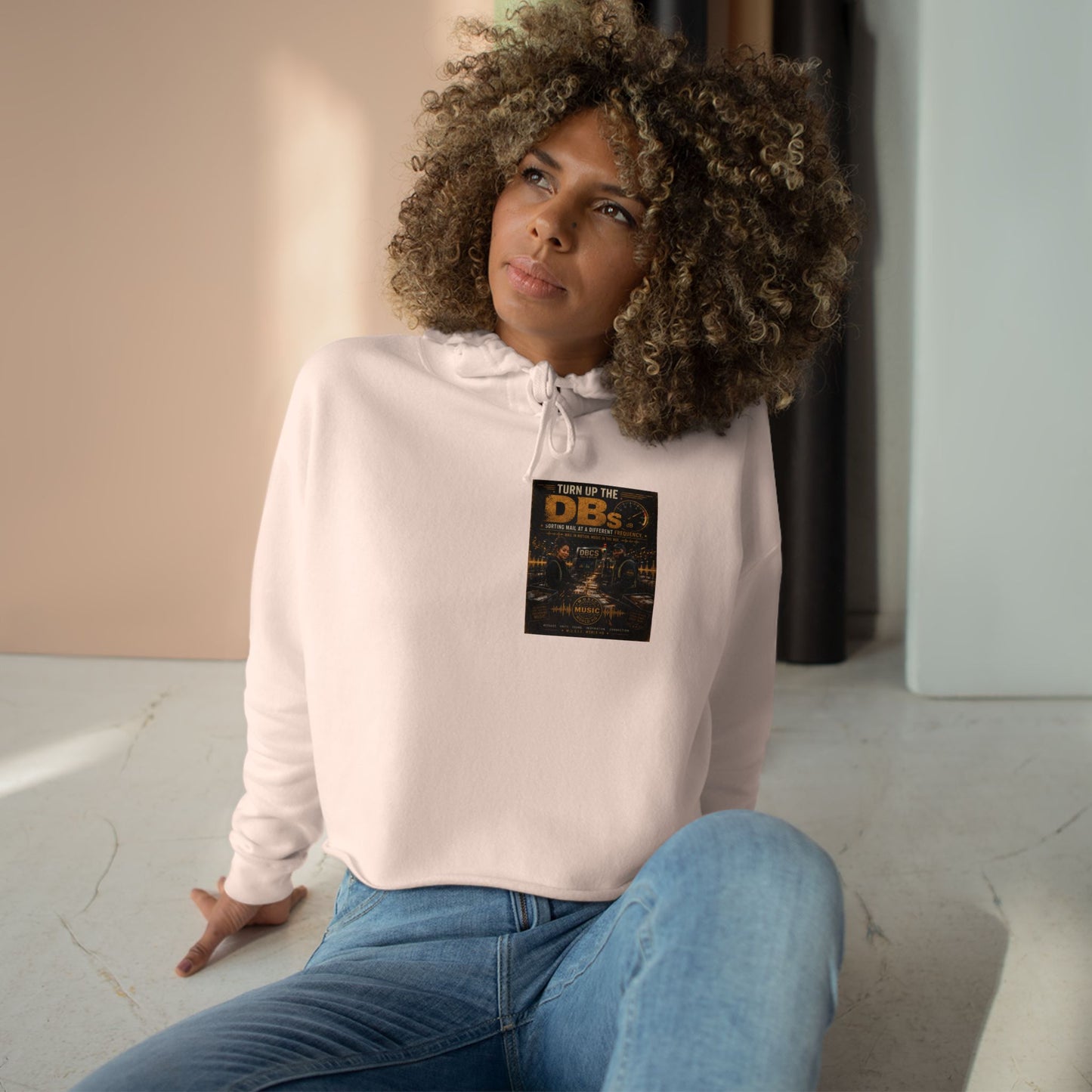 Turn Up the DBs — Women's Crop Hoodie (Matching Set Top)