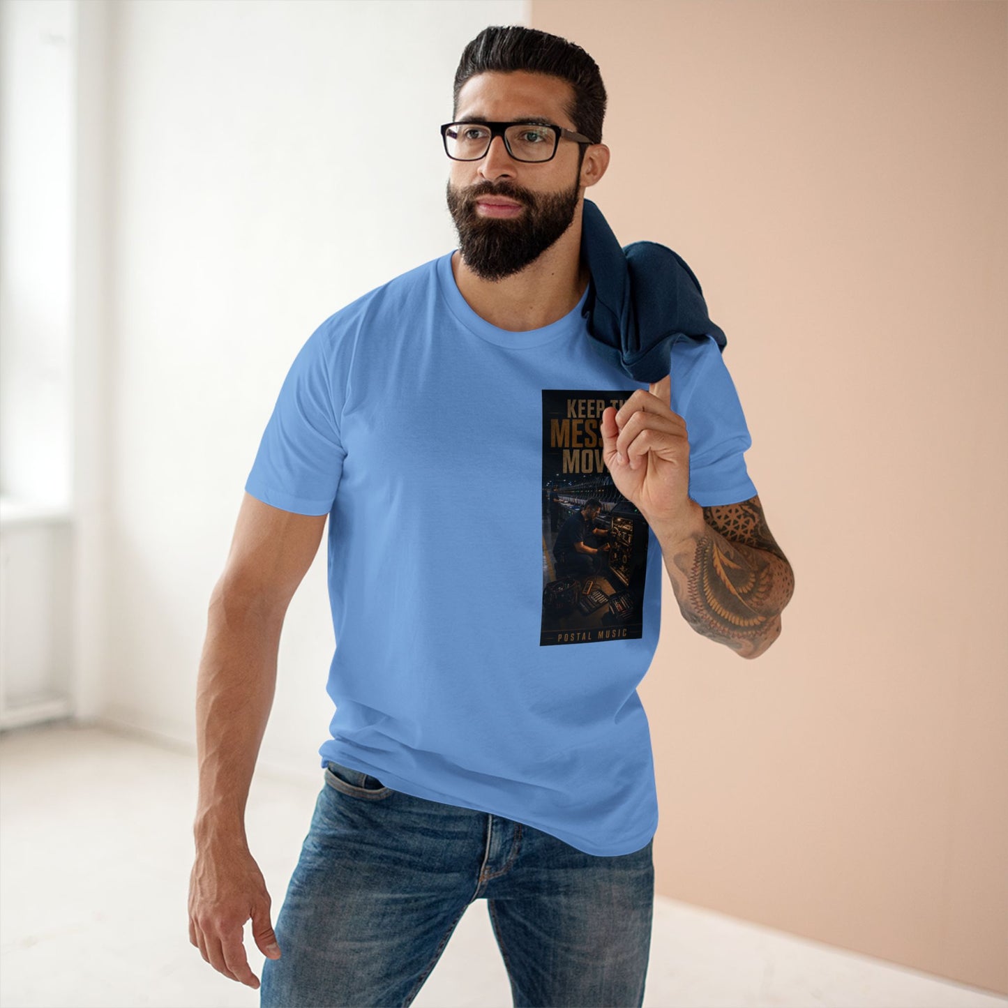Postal Music — Keep the Message Moving — Streetwear T-Shirt