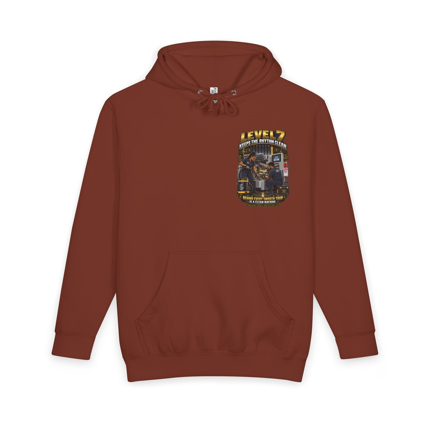 Postal Music - Level 7 Keeps the Rhythm Clean - Heavyweight Pullover Hoodie