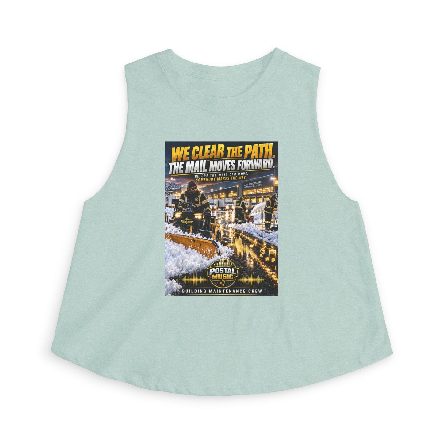 Postal Music - We Clear the Path - Women's Cropped T-Shirt