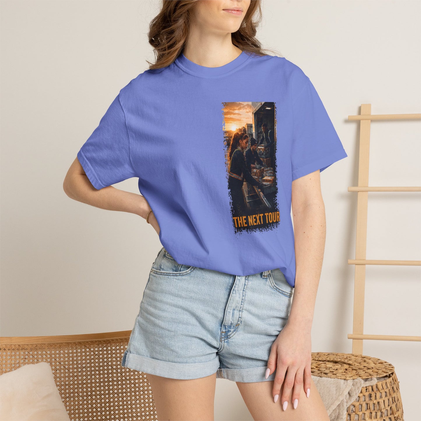 Postal Music — The Next Tour Garment-Dyed T-Shirt — Color Group 2 of 4