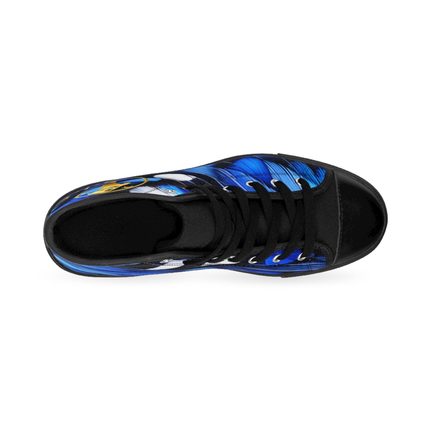 Wild by Design™ — Blue Jay Print High-Top Sneakers | Feathered Royalty