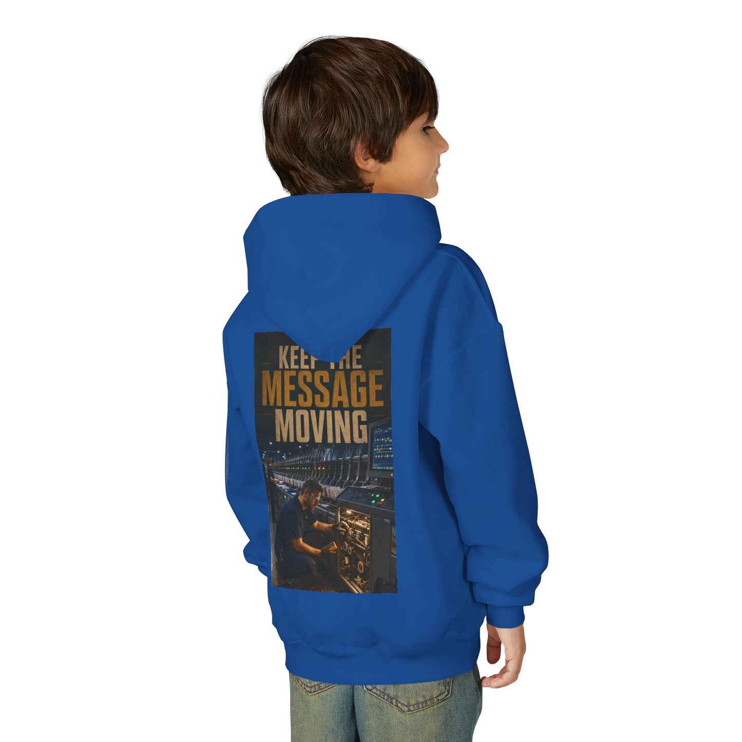 Postal Music — Keep the Message Moving — Youth Hoodie